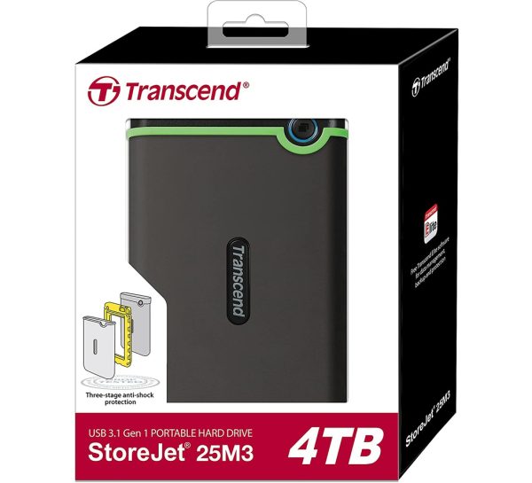 Transcend StoreJet 25H3 4TB Hard Drive